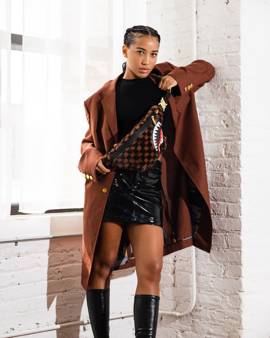 Sprayground FURRR SHARKS IN PARIS SAVVY CROSSBODY