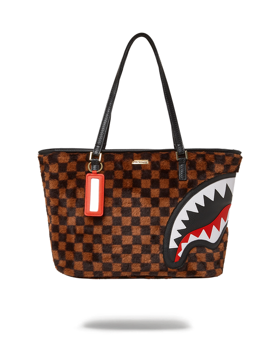 sprayground FURRR SHARKS IN PARIS TOTE