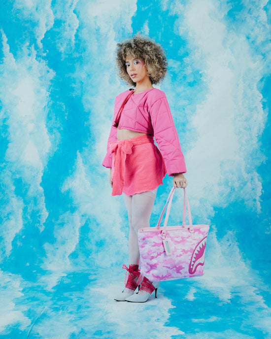 Sprayground FURRROCIOUS IN PINK TOTE