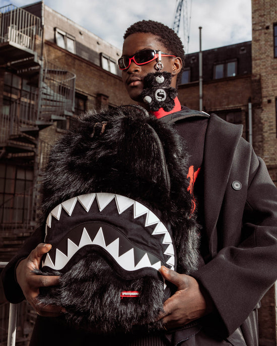 Sprayground FURZILLA SHARK (NIGHT) BEAR CUB KEYCHAIN