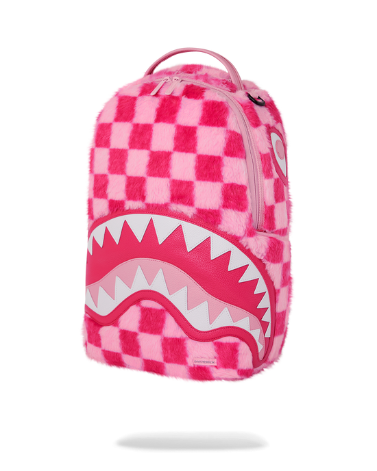 Sprayground FURZILLA SHARK (PINK CHECK) BACKPACK