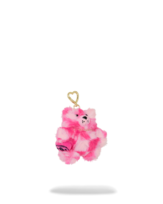 Sprayground FURZILLA SHARK (PINK CHECK) KEYCHAIN