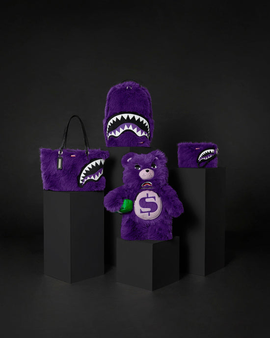 sprayground FURZILLA SHARK (PURP) (4 PCS)