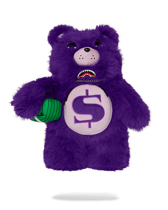 sprayground FURZILLA SHARK (PURP) MONEYBEAR BACKPACK