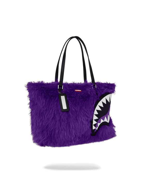 Sprayground FURZILLA SHARK (PURP) TOTE