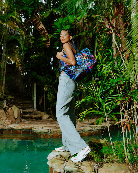 Sprayground GLOW IN THE DARK CITY OF LIGHT TOTE