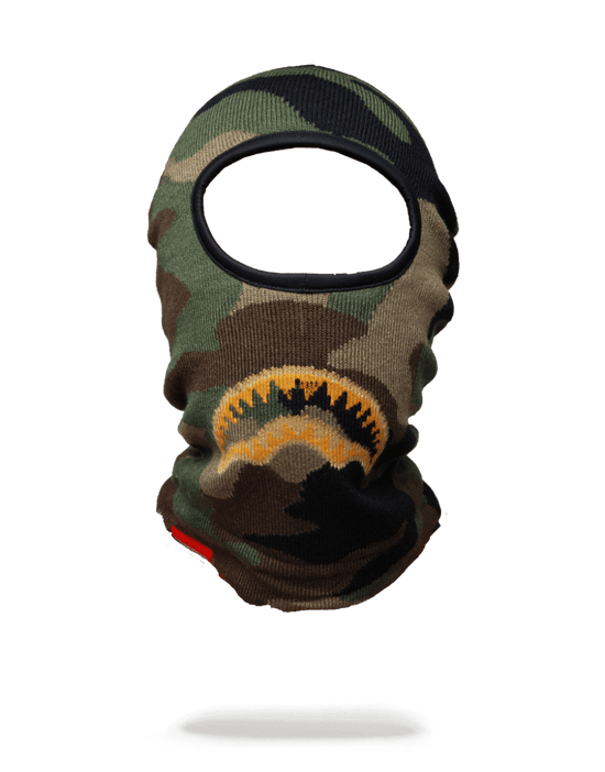 sprayground GOLD KNIT SHARK MOUTH SKI MASK