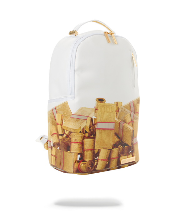 Sprayground GOLD MONEY BRICKS DLXV BACKPACK