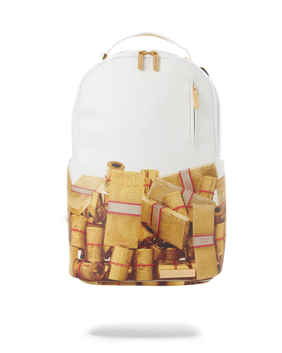 sprayground GOLD MONEY BRICKS DLXV BACKPACK
