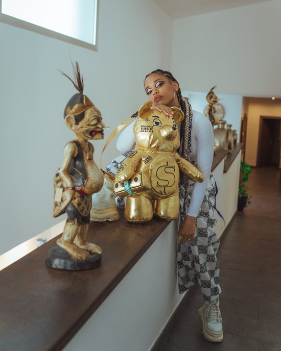 Sprayground GOLD RUSH MONEYBEAR TEDDYBEAR BACKPACK