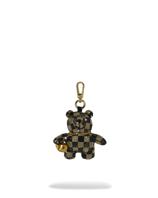 sprayground GOLDHEART SHARK DRIP BEAR CUB KEYCHAIN