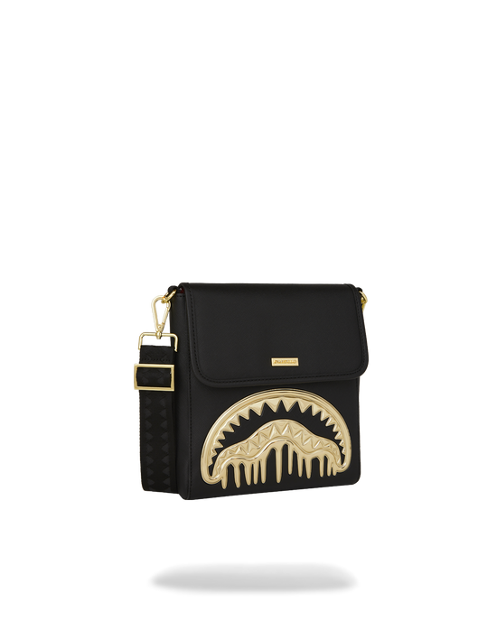 Sprayground GOLDHEART SHARK DRIP MESSENGER SLING