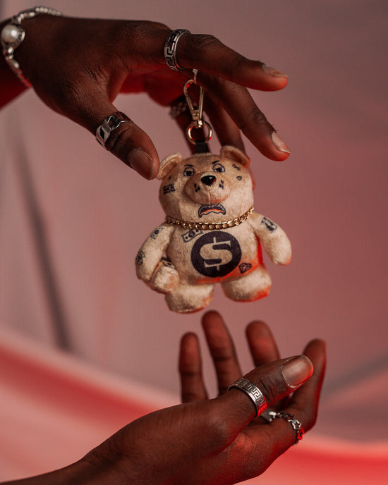 Sprayground GOLDRUSH BEAR KEYCHAIN