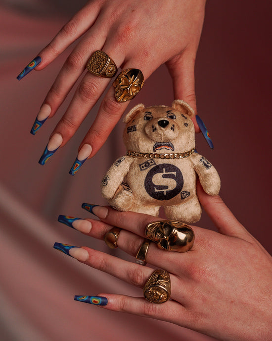 Sprayground GOLDRUSH BEAR KEYCHAIN