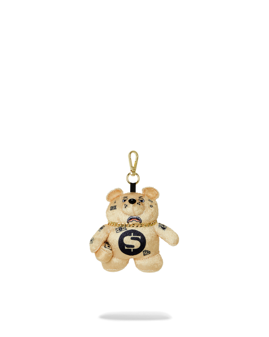 sprayground GOLDRUSH BEAR KEYCHAIN