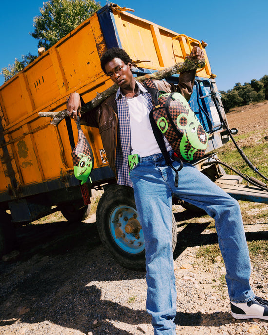 Sprayground GREEN MONEY BEAR DLXSV BACKPACK