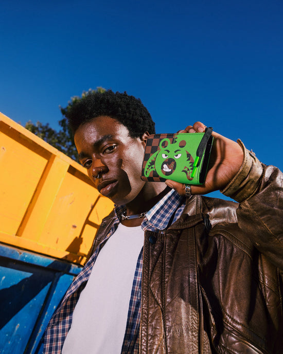 Sprayground GREEN MONEY BEAR WALLET