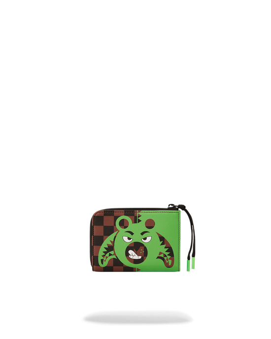 sprayground GREEN MONEY BEAR WALLET