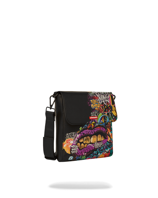 Sprayground HALF GRAF LIPS MESSENGER BAG