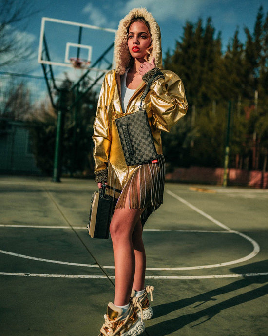 Sprayground HENNY BLACK CROSSOVER CLUTCH