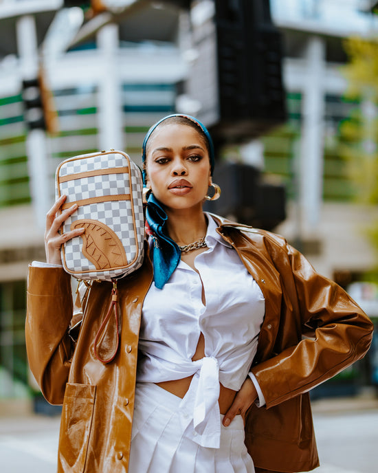 Sprayground HENNY LATTE BRICKSIDE TOILETRY BAG