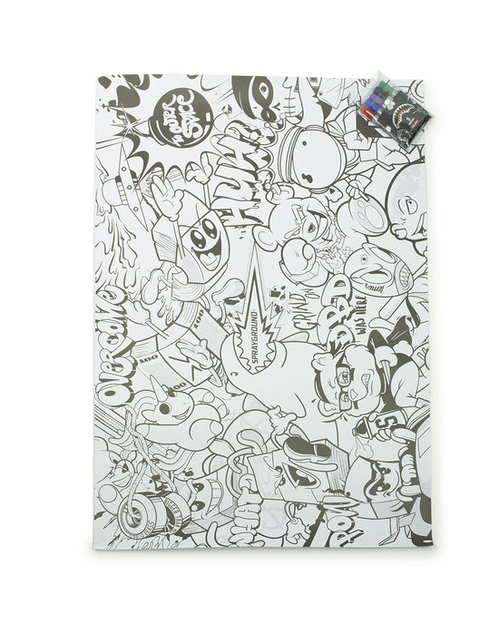 Sprayground SPRAYGROUND HUGE COLORING POSTER 39"x27" & MARKERS INCLUDED