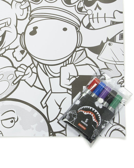 Sprayground SPRAYGROUND HUGE COLORING POSTER 39"x27" & MARKERS INCLUDED
