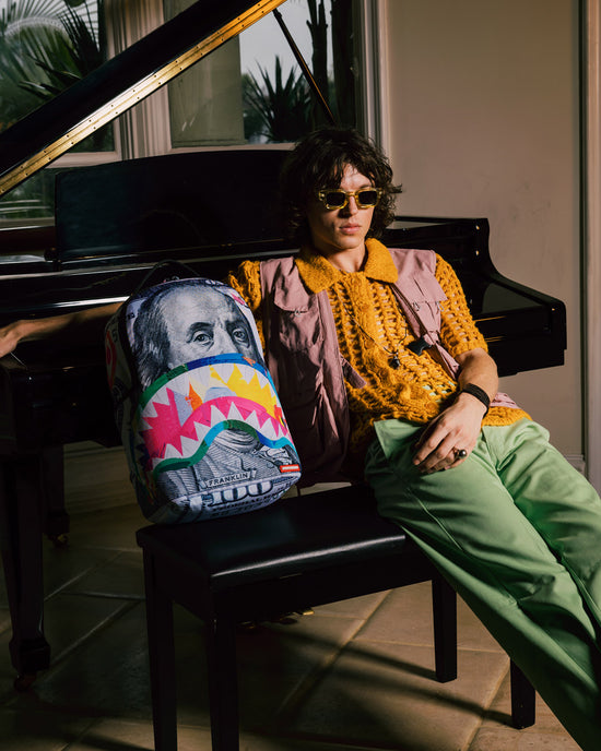 Sprayground I PAINT ON MONEY DLXSR BACKPACK