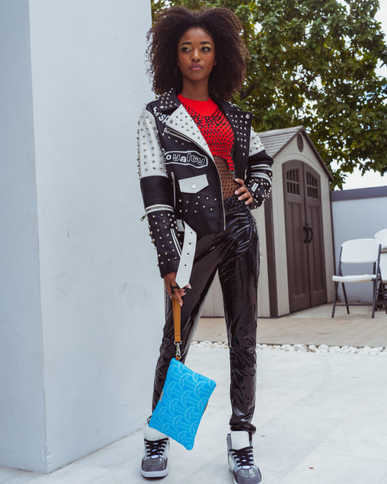 Sprayground ILLUCHAINS TURQ CROSSOVER CLUTCH