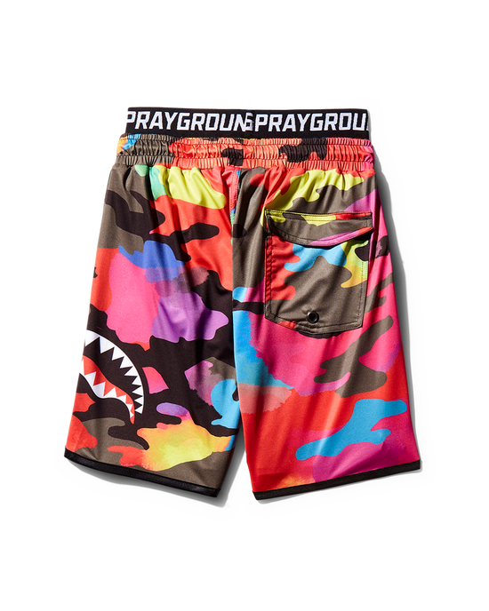 Sprayground KIDS CAMOBURST SWIM TRUNKS