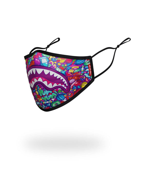 Sprayground KIDS FORM FITTING MASK: CANDY SHARK