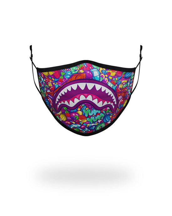 sprayground KIDS FORM FITTING MASK: CANDY SHARK