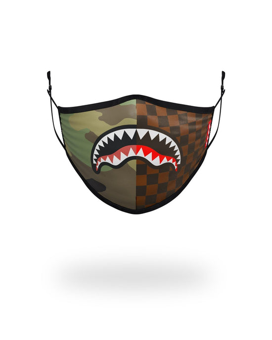 sprayground KIDS FORM FITTING MASK: CHECKS & CAMO