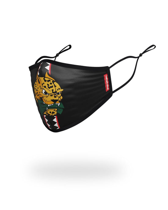 Sprayground KIDS FORM FITTING MASK: SPUCCI LEOPARD