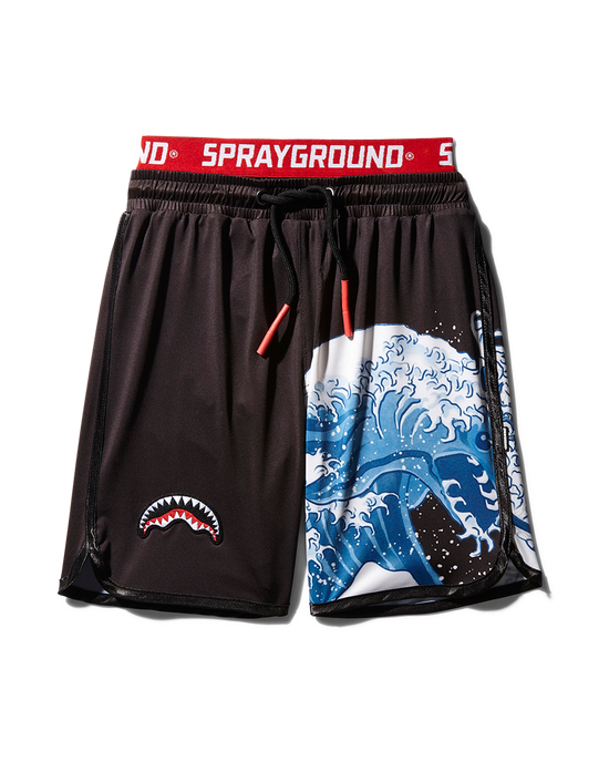 sprayground KIDS JAPAN WAVE SWIM TRUNKS (BLACK)