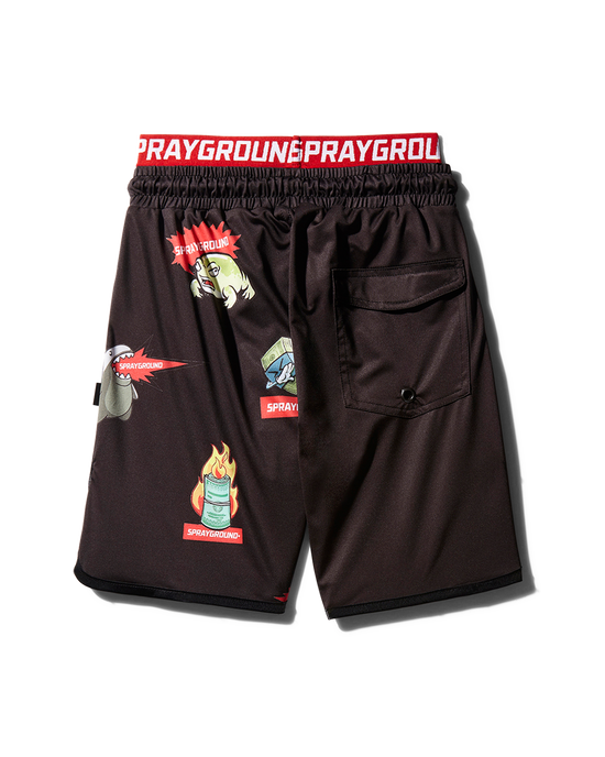 Sprayground KIDS PATCH ALL-IN SWIM TRUNKS (BLACK)