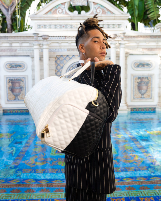 Sprayground LEVELED UP SPLIT QUILT SHARK DUFFLE