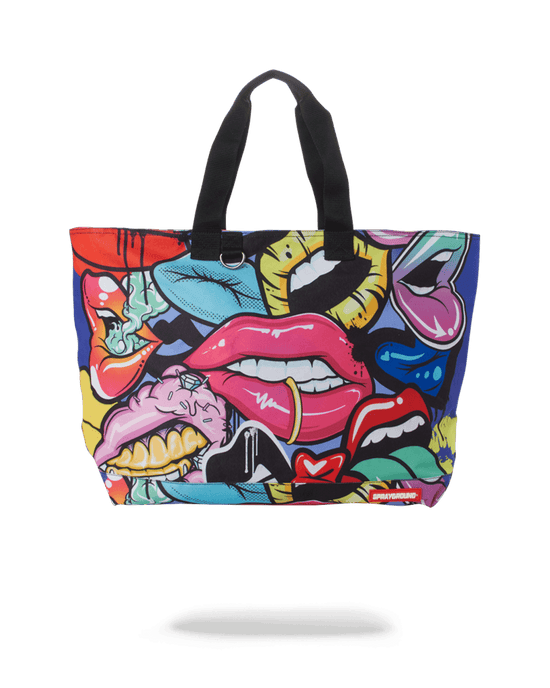 sprayground LIP SERVICE BEACH TOTE