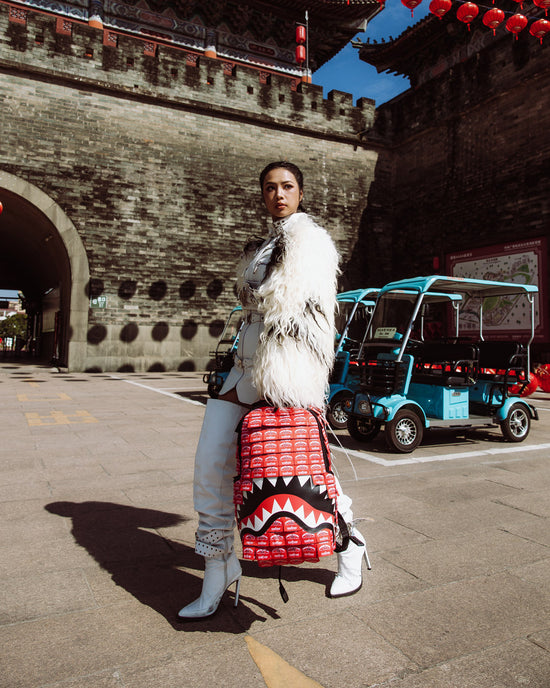 Sprayground MADE OF WOVEN LABELS SHARK BACKPACK