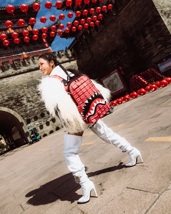 Sprayground MADE OF WOVEN LABELS SHARK BACKPACK