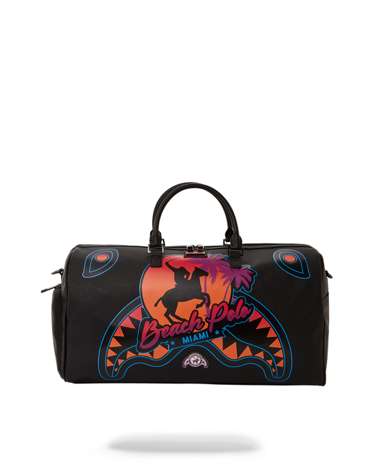 sprayground MIAMI BEACH POLO COLLAB DUFFLE (BLACK)