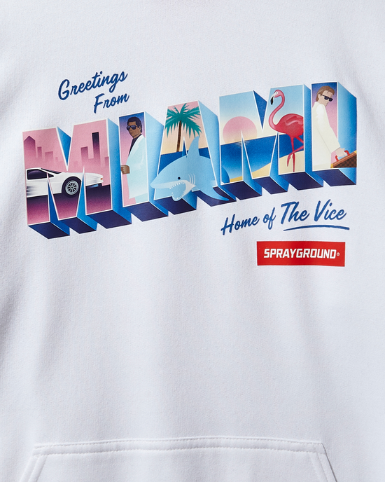 Sprayground MIAMI VICE HOODY (WHITE)