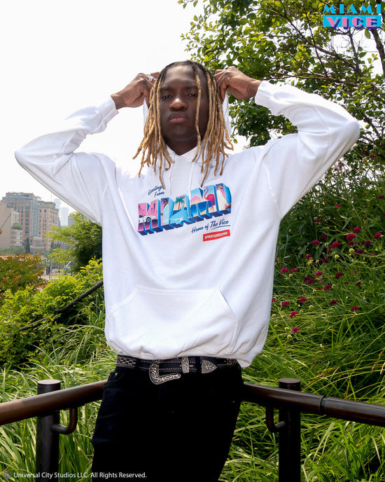 Sprayground MIAMI VICE HOODY (WHITE)