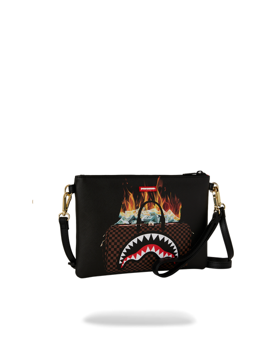 Sprayground MONEY BAG DOUBLE TAKE CROSSOVER CLUTCH