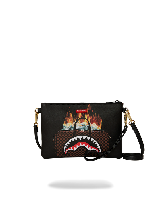 sprayground MONEY BAG DOUBLE TAKE CROSSOVER CLUTCH