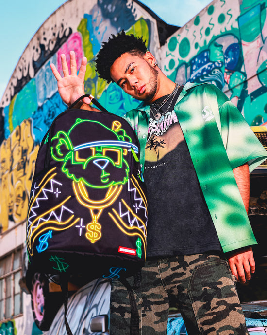 Sprayground MONEY BEAR CITY LIGHTS BACKPACK