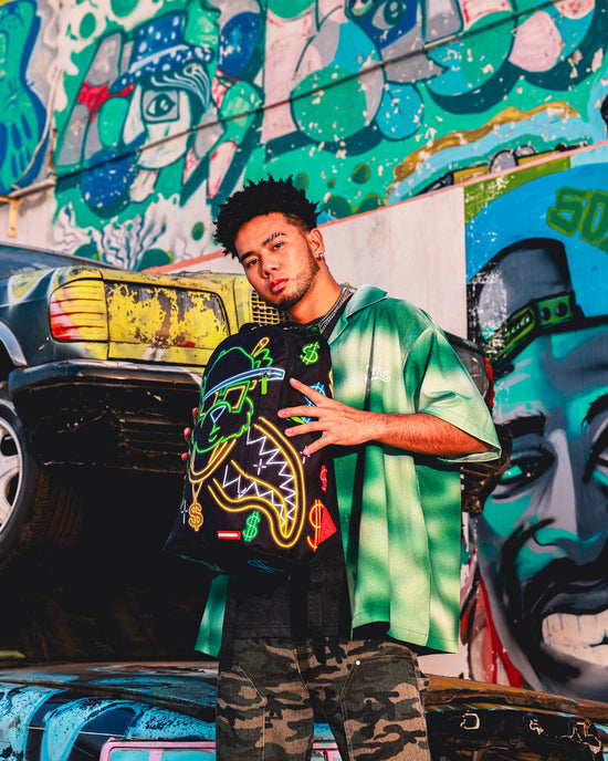 Sprayground MONEY BEAR CITY LIGHTS BACKPACK