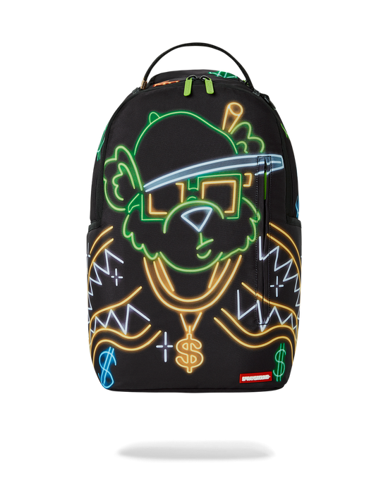 sprayground MONEY BEAR CITY LIGHTS BACKPACK