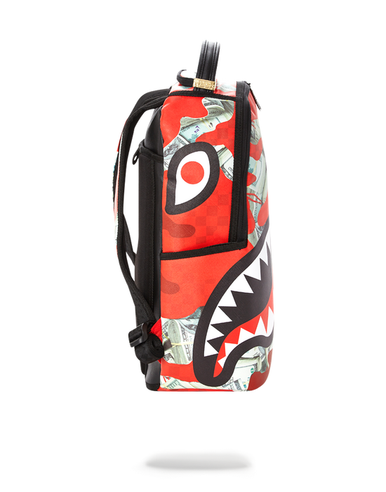 Sprayground MONEY CAMO (RED) BACKPACK