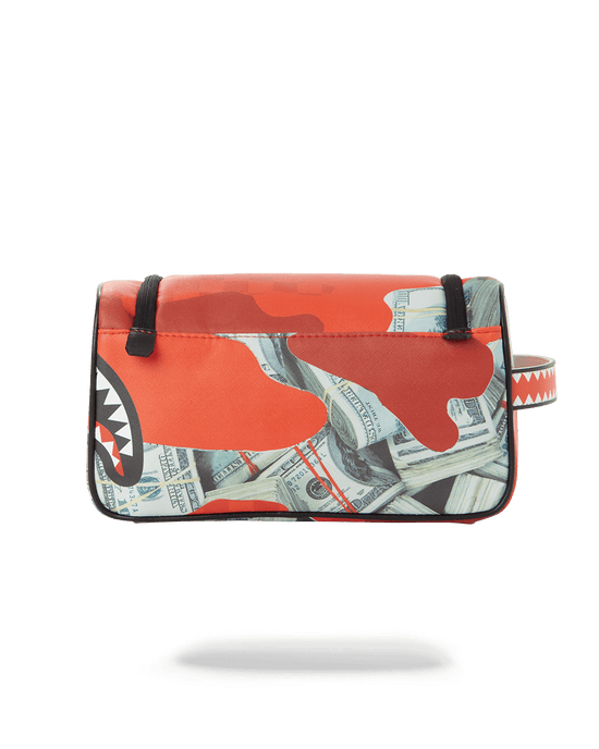 Sprayground MONEY CAMO (RED) TOILETRY BAG